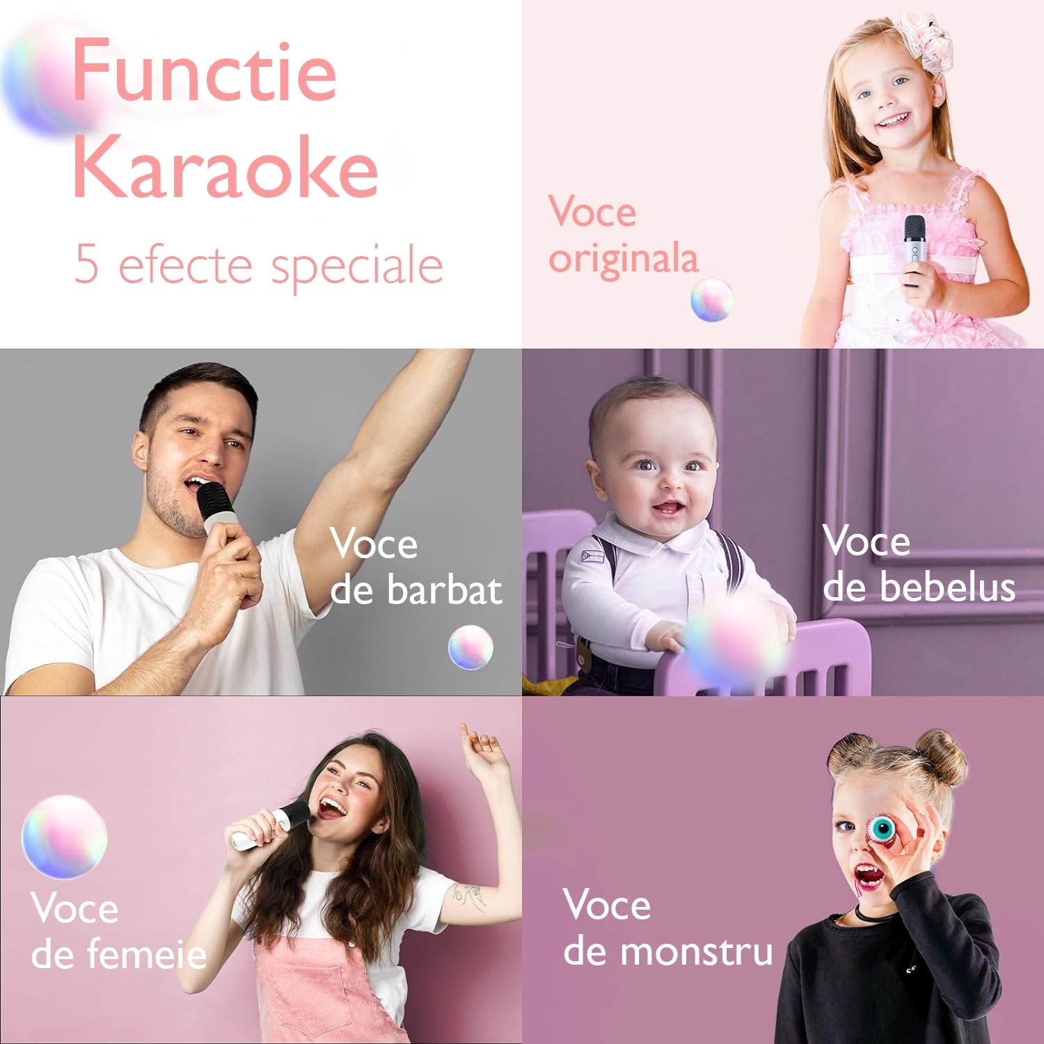 Microfon Karaoke si Boxa KidProtect Magic Voice Microfon Karaoke si Boxa KidProtect Magic Voice